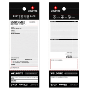 WELDTITE WORKSHOP REPAIR CARDS [100]