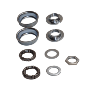 BMX JNR 1pc BOTTOM BRACKET CUP SET CHROME [9pc]