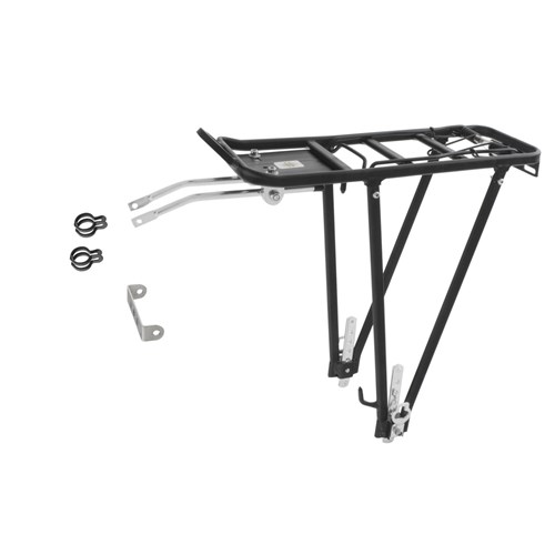 VENTURA REAR ADJUSTABLE PANNIER CARRIER BLACK 24-28"