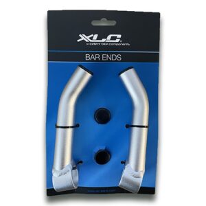 XLC ALLOY HANDLE BAR ENDS SILVER