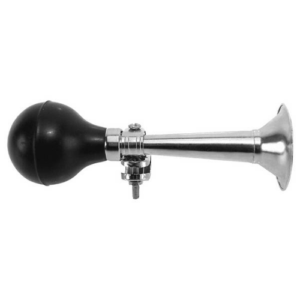 BULB HORN 180mm CHROME