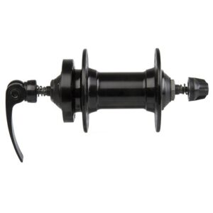 6 BOLT DISC FRONT QR 32H BLACK HUB