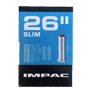 26 X 1 3/8 IMPAC SCHRADER TUBE [AV26 SLIM]