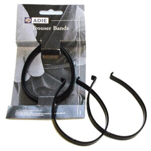 ADIE BLACK STEEL TROUSER BANDS [PAIR]