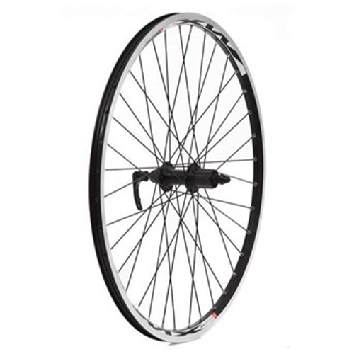 26" ATB BLACK DOUBLE SKIN CASSETTE 8/9 SPEED QR REAR WHEEL