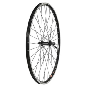 700c HYBRID BLACK DOUBLE SKIN QR FRONT WHEEL