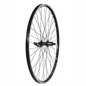 700c HYBRID BLACK DOUBLE SKIN CASSETTE 8/9 SPEED QR REAR WHEEL