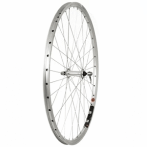 700c HYBRID SILVER DOUBLE SKIN QR FRONT WHEEL