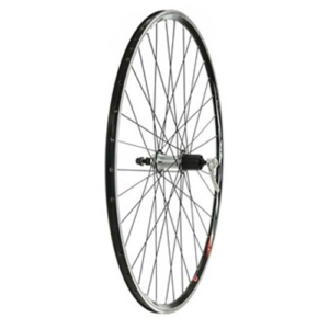 700c NARROW BLACK DOUBLE SKIN CASSETTE 8-11 SPEED QR REAR WHEEL