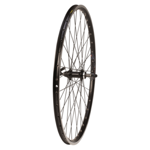 700c HYBRID BLACK DOUBLE SKIN SCREW ON QR REAR WHEEL
