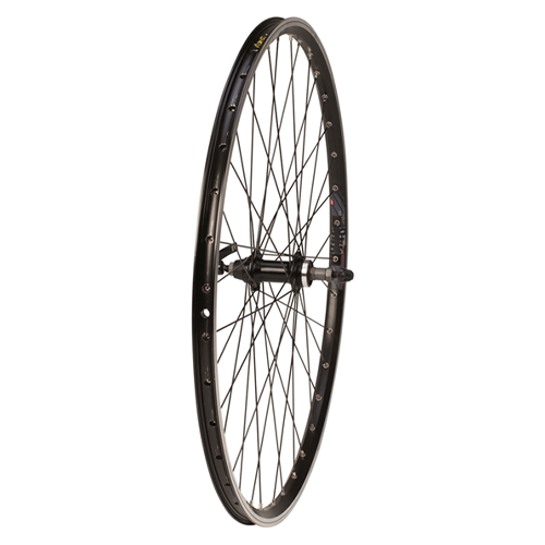 700c HYBRID BLACK DOUBLE SKIN SCREW ON QR REAR WHEEL