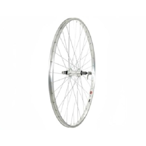 700c HYBRID SILVER SCREW ON QR REAR WHEEL