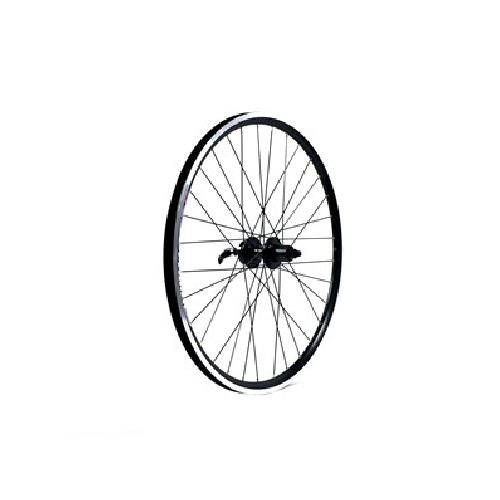 26" ATB BLACK DOUBLE SKIN DISC CASSETTE 8/9 SPEED QR REAR WHEEL