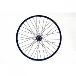 700c/29 HYBRID BLACK DOUBLE SKIN DISC SCREW QR REAR WHEEL