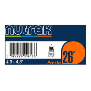 26 X 4.0-4.3 NUTRAK FAT BIKE PRESTA TUBE